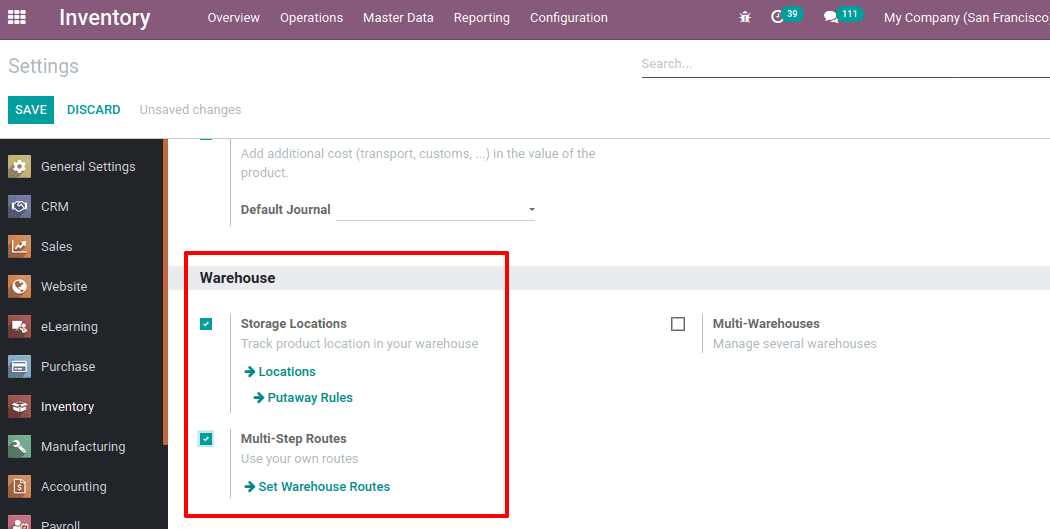 Removal And Putaway strategies in Odoo 13